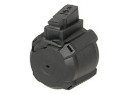 Battleaxe AK Electric Drum 1200 Rounds Magazine (Electric Winding- Black)