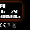 Big Foot Heat 7.4V 300mAh 25c LIPO Battery (HPA - 12x17x40mm - JST)
