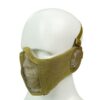 Big Foot Strike Steel Mesh Mask with Ear Protection (Tan)