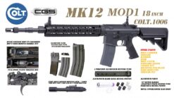 Colt x EMG MK12 MOD1 18 Gas Blowback Rifle by Cyma CGS (Black - COLT.1006)