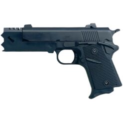 Double Bell AM45 Vorpal Bunny with Compensator Gas Blowback Pistol (Black- Metal - 797A)