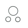 EPES 40mm gas grenade seal kit – replacement seals front view