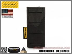 Emerson LCS Pistol Magazine Pouch Multicam Black – front molle view