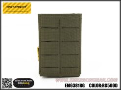 Emerson Gear LCS Rifle Magazine Pouch 5.56 7.62mm – left-side full view, ranger green