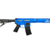 EMG F1 Firearms SBR AEG Rifle with RS-3 Stock (Silver Edge Gearbox/eSE Electronic Trigger - Blue - eSBR-BLS-3)