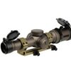 FMA Arrow 1-6×24 RAZOR HD GenII-E scope mount set – left-side full view, desert colour with Geissele mount and hard case