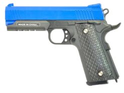 Galaxy G25 Kustom K-Warrior with Rail Full Metal Spring Pistol (G25 - Blue)