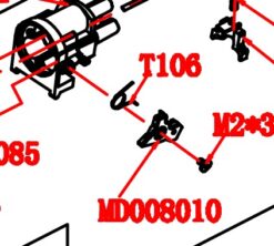 Golden Eagle Spare Parts | MD008010 Tri-shot shotgun Nozzle side lever