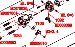 Golden Eagle Spare Parts | T106 Tri-shot shotgun nozzle spring2