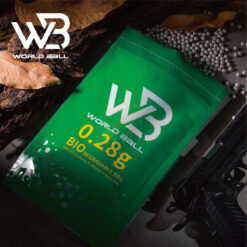 World Ball 0.28g bio BB pellets 1kg pack – black biodegradable ammunition