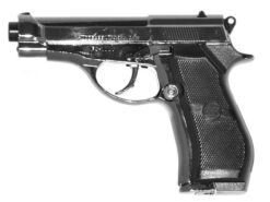 Hwasan M84 Co2 Pistol (Full Metal - Silver/Bronze)
