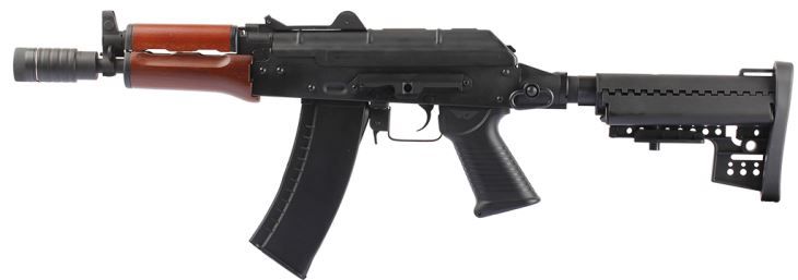 Jing Gong AK74U AEG submachine gun – left-side full view