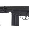 Jing Gong G3 RIS AEG rifle – left-side full view with folded stock and RIS front end