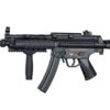 Jing Gong MP5 Navy II AEG – left-side full view with RIS rail and retractable stock extended