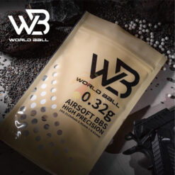 World Ball 0.32g BB pellets – 1kg pack white finish
