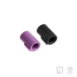 PTS MEC hop-up rubber 2-pack – Black and Purple rubbers
