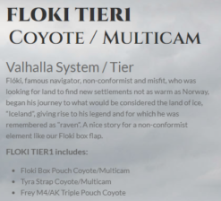 Ragnar Raids FLOKI TIER1 Coyote / Multicam Valhalla System / Tier (Vest)