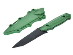 Rubber Knife with Hard Holster (Green)