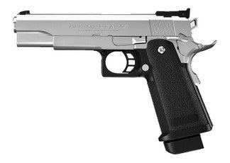 Tokyo Marui EBB Hi-Cap 5.1 Silver pistol – left-side full view