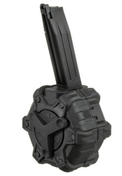 WE Gas Drum Magazine for 5.1 Hi-Capa Series (350 Rounds - Black)