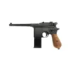 WE M712 gas blowback pistol – left-side full view with detachable stock