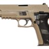 WE P226 MK25 Gas Blowback Pistol, with Rail (Tan)