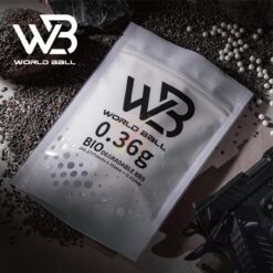 World Ball High Precision 6mm BB Pellets - 0.36g - White - 1 Kilo - BIO