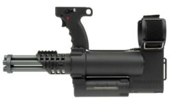 Well PRO Micro Rotary Arm-Mounted Minigun WE23-L – left-side full view