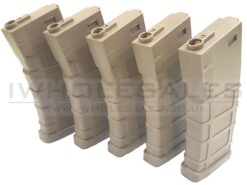 Bolt M4 Magazine Bolt M4 Magazine (Polymer - 140 Rounds - Tan - BA065T - Pack of 5) airsoft
