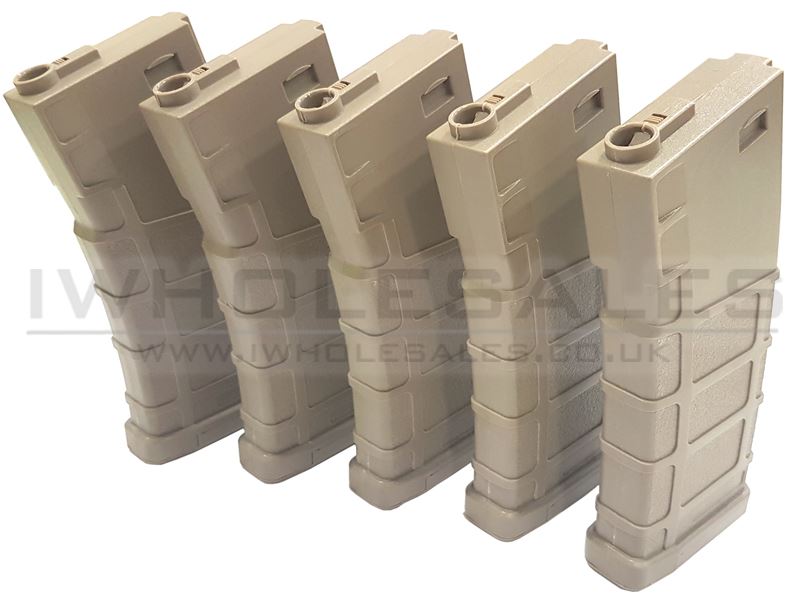 Bolt M4 Magazine Bolt M4 Magazine (Polymer - 140 Rounds - Tan - BA065T - Pack of 5) airsoft