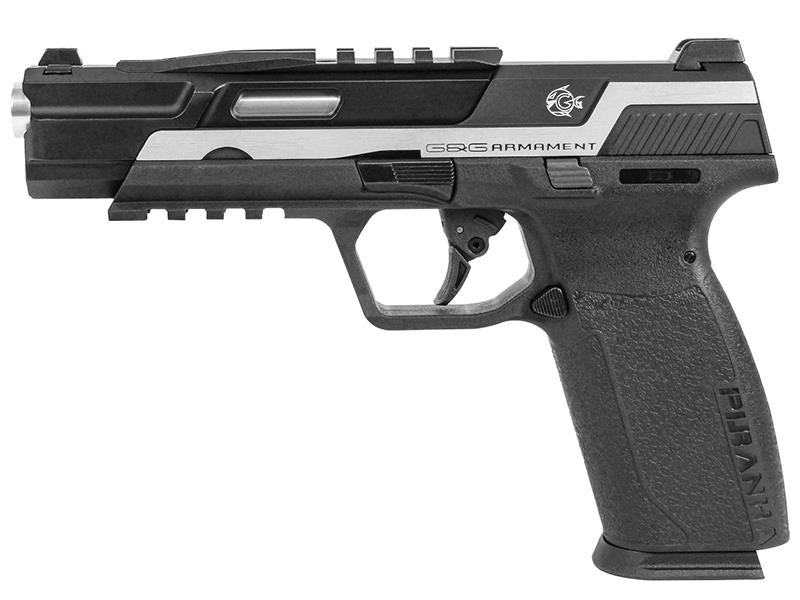 G&G Piranha TR Gas Blowback Airsoft Pistol (Black/Duel Tone - GAS-PRN-TOR-SBB-UCM) airsoft