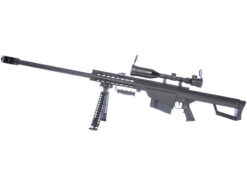 Barrett M82A1 Electric Barrett M82A1 Electric AEG Sniper Rifle with Hunter Scope and Bipod (Snow Wolf - Black - SW-02A) airsoft