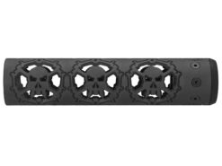 Unique Unique ARs CNC Machined Skulls Handguard for AR15 Pattern Rifles (Black - 9" - With Airsoft Barrel Nut) airsoft