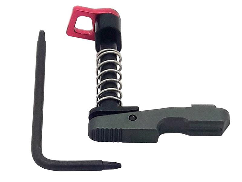 Emerson M4 Emerson M4 CNC Magazine Catch (Black/Red) airsoft