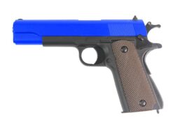 Double Bell 1911 Spring Pistol (Full Metal - Two Tone Blue - 601) airsoft