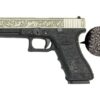 WE 17 Series Gen 3 Gas Blowback Pistol (Ivory Etched) airsoft