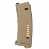 PTS EPM Marui Recoil M4/SCR Shock Magazine – left-side full view, tan finish