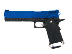 KJWorks KP06 5.1 Hi-Capa Gas Blowback Pistol (Metal Slide) (Blue) (KJW-KP06-BLUE) airsoft