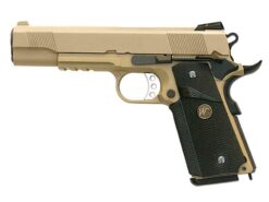 WE MEU TAN full metal rail pistol tan – left-side full view