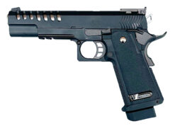 WE Hi Capa 5.1 K2 GBBP pistol – left-side full view, full metal black finish