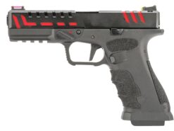 APS Co2 Powered Scorpion Blowback Pistol APS Co2 Powered Scorpion Blowback Pistol (Black/Red - ACP614) airsoft
