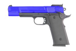 Double Bell Double Bell 784 Gas Blowback Pistol with Case (Blue) airsoft