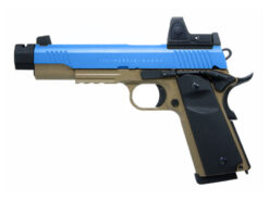 Secutor Secutor - Rudis Magna - 1911 - VII Custom Pistol (Co2 Powered - Gas Ready - Blue) airsoft