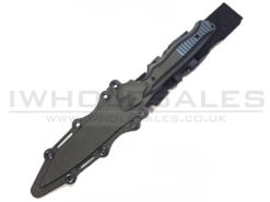 P-Force Rubber Knife with Hard Belt Holster (V2 - Black) airsoft