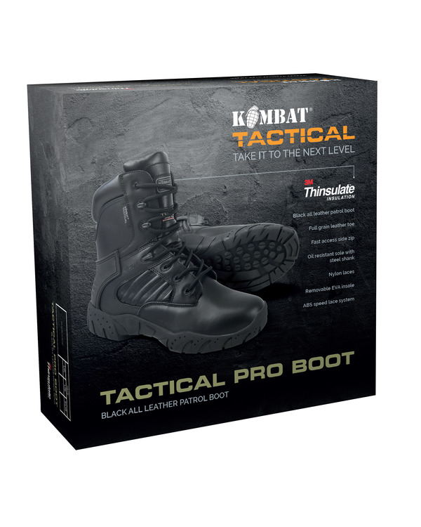 Tactical Pro Boot Black All Leather 4