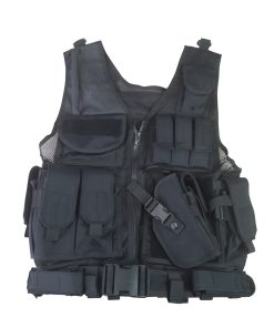 Cross Draw Tactical Vest   Black 1
