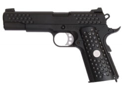 WE Knight Hawk Black 1911 full metal gas blowback pistol – left-side full view