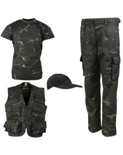 .Kids Camouflage Explorer Army Kit   BTP Black