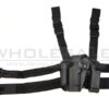 ACM Big Leg Holster 1911 (Left Handed) with Two Pouches (Hard) airsoft