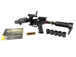 Tag Innovations Tag Innovations HPA Version Madritsch Grenade Launcher (with Case - Co2 Powered - Black - TAG-ML36) airsoft